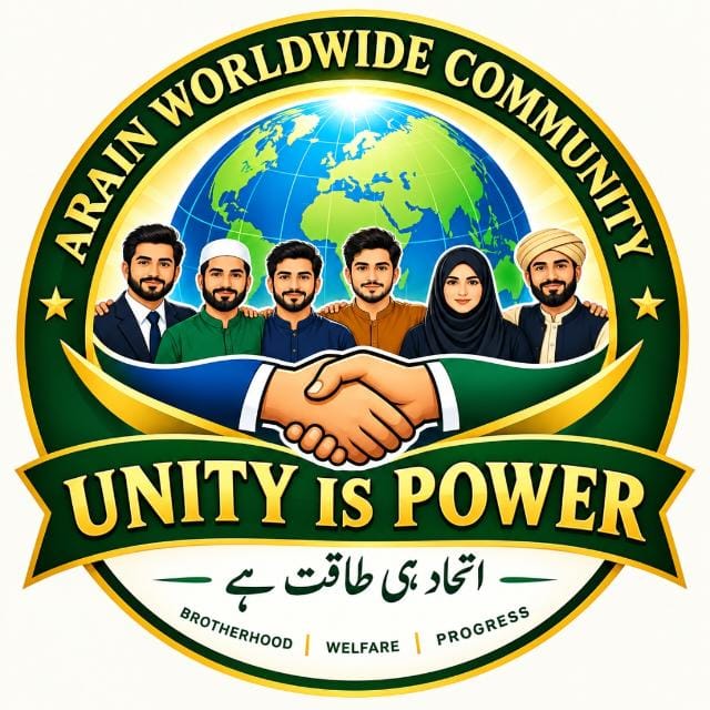 Arain Worldwide Community — Unity is Power logo
